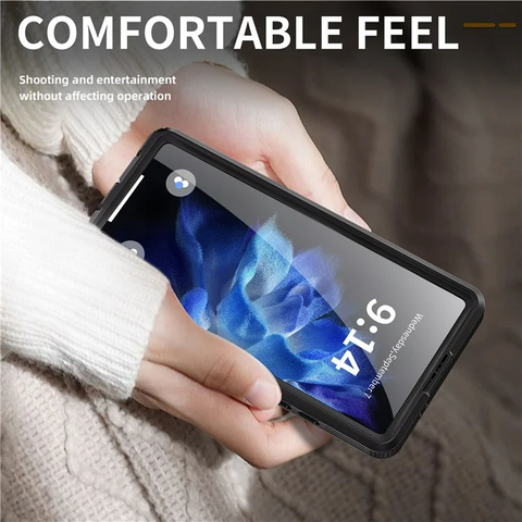 Samsung Galaxy S25 Ultra IP68 Waterproof Magnetic Clear Phone Case