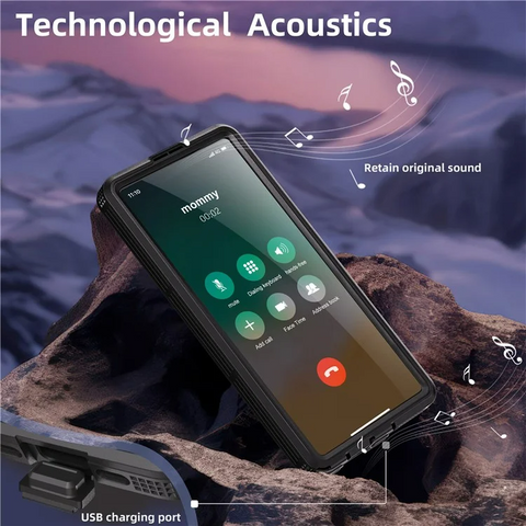 Samsung Galaxy S25 Ultra IP68 Waterproof Magnetic Clear Phone Case