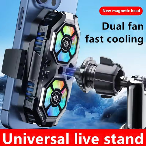 4-7 inch Mobile Phone Air Conditioning Universal Double Semiconductor Cooler Mobile Phone Radiator