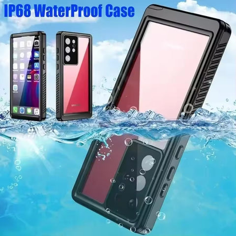 Samsung S25Edge S25 S24 Ultra S23 Plus S21 S20 FE Anti-scratch Swim Dustproof IP68 Waterproof Phone Case Diving