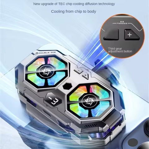 4-7 inch Mobile Phone Air Conditioning Universal Double Semiconductor Cooler Mobile Phone Radiator