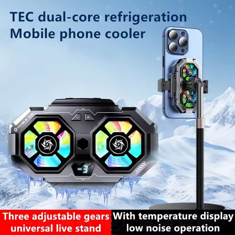 4-7 inch Mobile Phone Air Conditioning Universal Double Semiconductor Cooler Mobile Phone Radiator