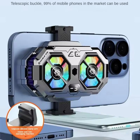 4-7 inch Mobile Phone Air Conditioning Universal Double Semiconductor Cooler Mobile Phone Radiator