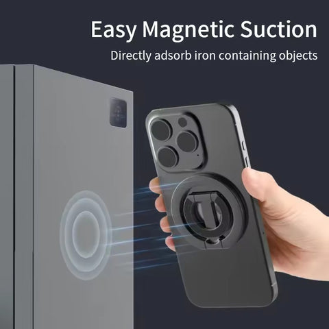 Double Sided Magnetic Phone Ring Holder Portable Folding Cellphones Stand Phone Case