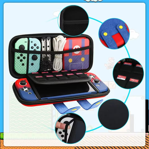 Nintendo Switch 2 2025 EVA Hard Slim Travel Storage Protective Carrying Shell Waterproof Accessories Bag