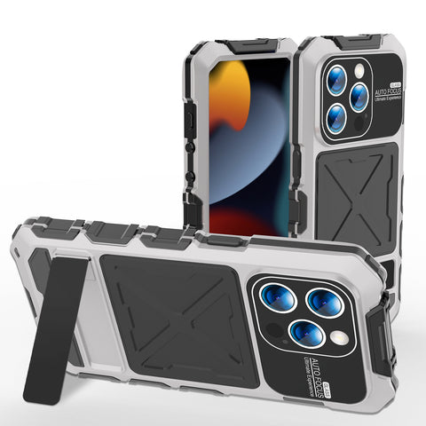 Bracket Metal Shockproof Phone Case for iPhone Samsung