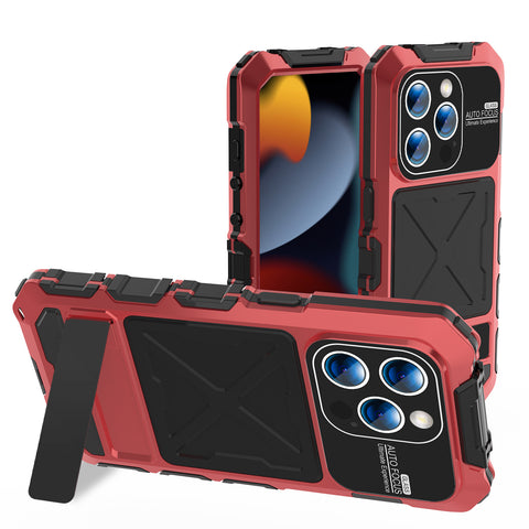 Bracket Metal Shockproof Phone Case for iPhone Samsung