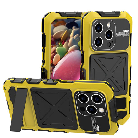 Bracket Metal Shockproof Phone Case for iPhone Samsung