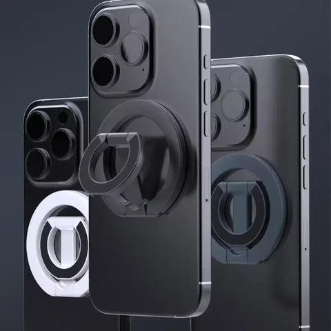 Double Sided Magnetic Phone Ring Holder Portable Folding Cellphones Stand Phone Case