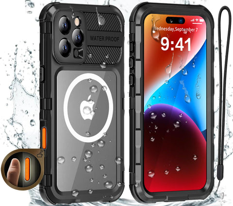 iPhone 16 pro max 360° full-body protective metal MagSafe drop proof waterproof case